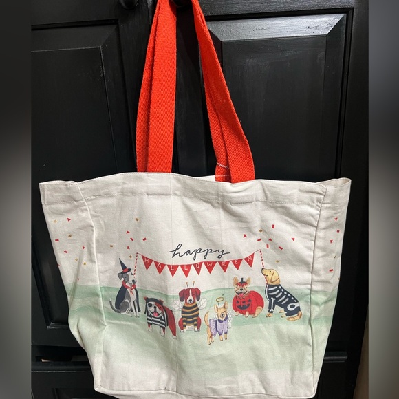 Halloween Large Reusable Canvas Tote Bag, NWT 16 x 16 - Picture 2 of 5